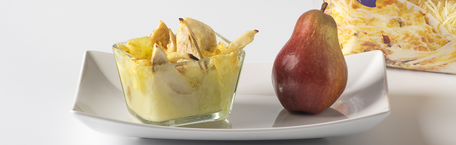 Crumble s emmentalem a hruškami placeholder