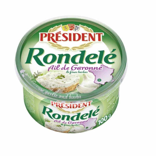 Président Rondelé s česnekem a bylinkami