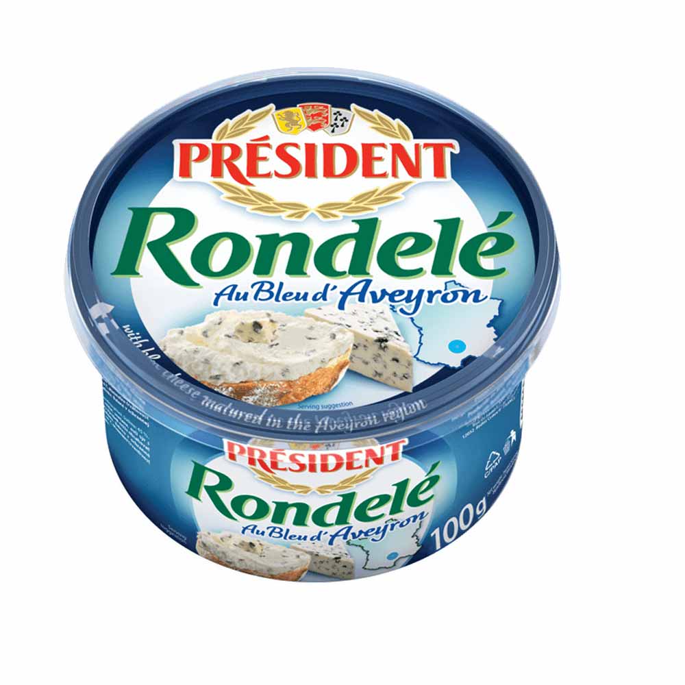 Président Rondelé s modrým sýrem